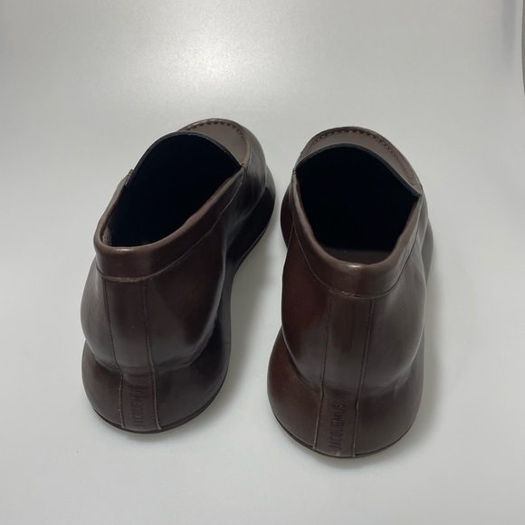 Jacquemes’ Les Moccasins Bricciola Brown Leather Platforms Men’s EU 44/ US 11